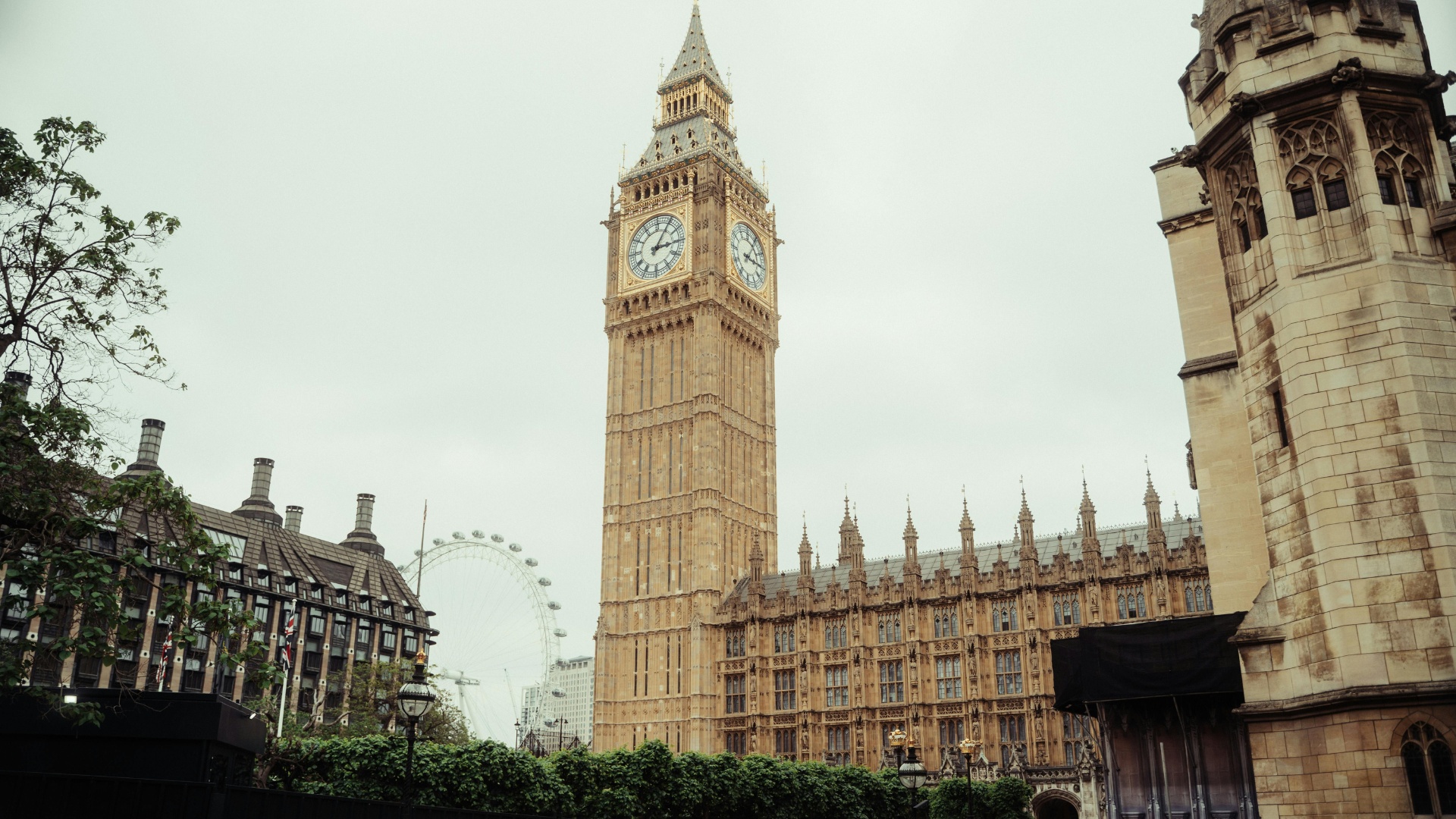 Big Ben and the London Eye, London